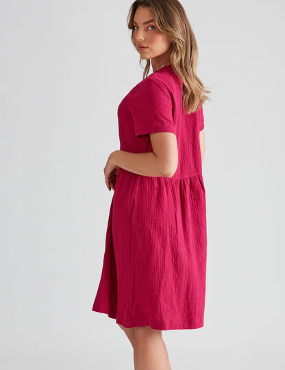 Serene ™ | Cotton Button Dress