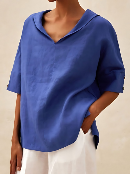 Elisabeth™ | V-Neck Casual Linen Shirt