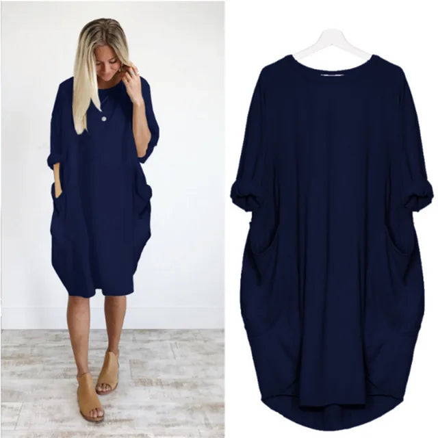 Eloise - Oversized Pocket Tunic Dress