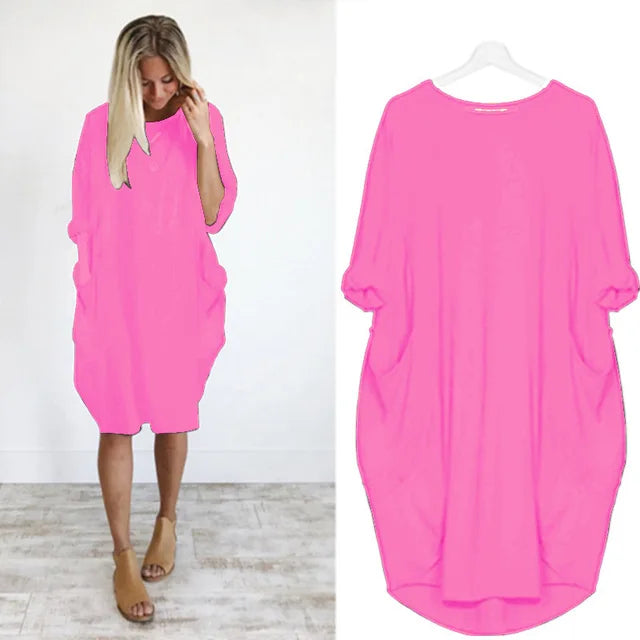 Eloise - Oversized Pocket Tunic Dress