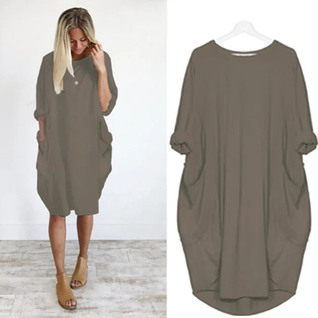 Eloise - Oversized Pocket Tunic Dress