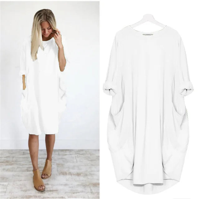 Eloise - Oversized Pocket Tunic Dress