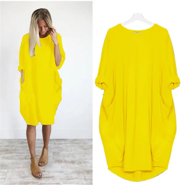 Eloise - Oversized Pocket Tunic Dress