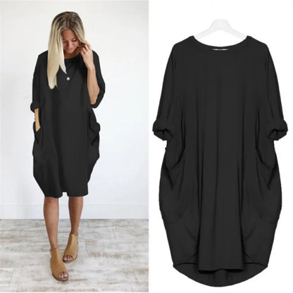 Eloise - Oversized Pocket Tunic Dress