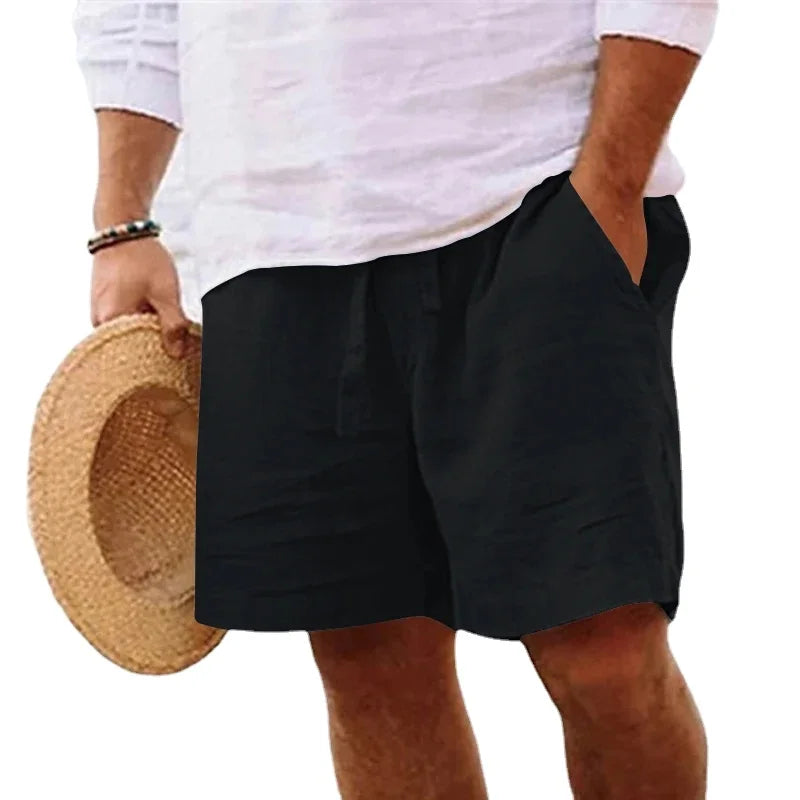 CoastalEase™ | Classic Linen Shorts for Timeless Style