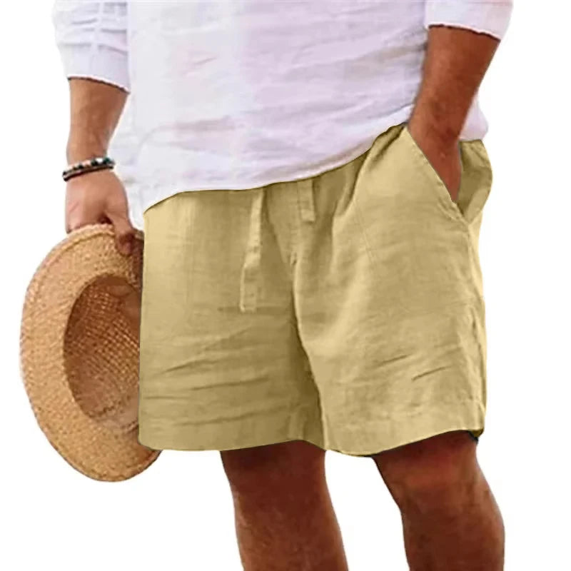 CoastalEase™ | Classic Linen Shorts for Timeless Style