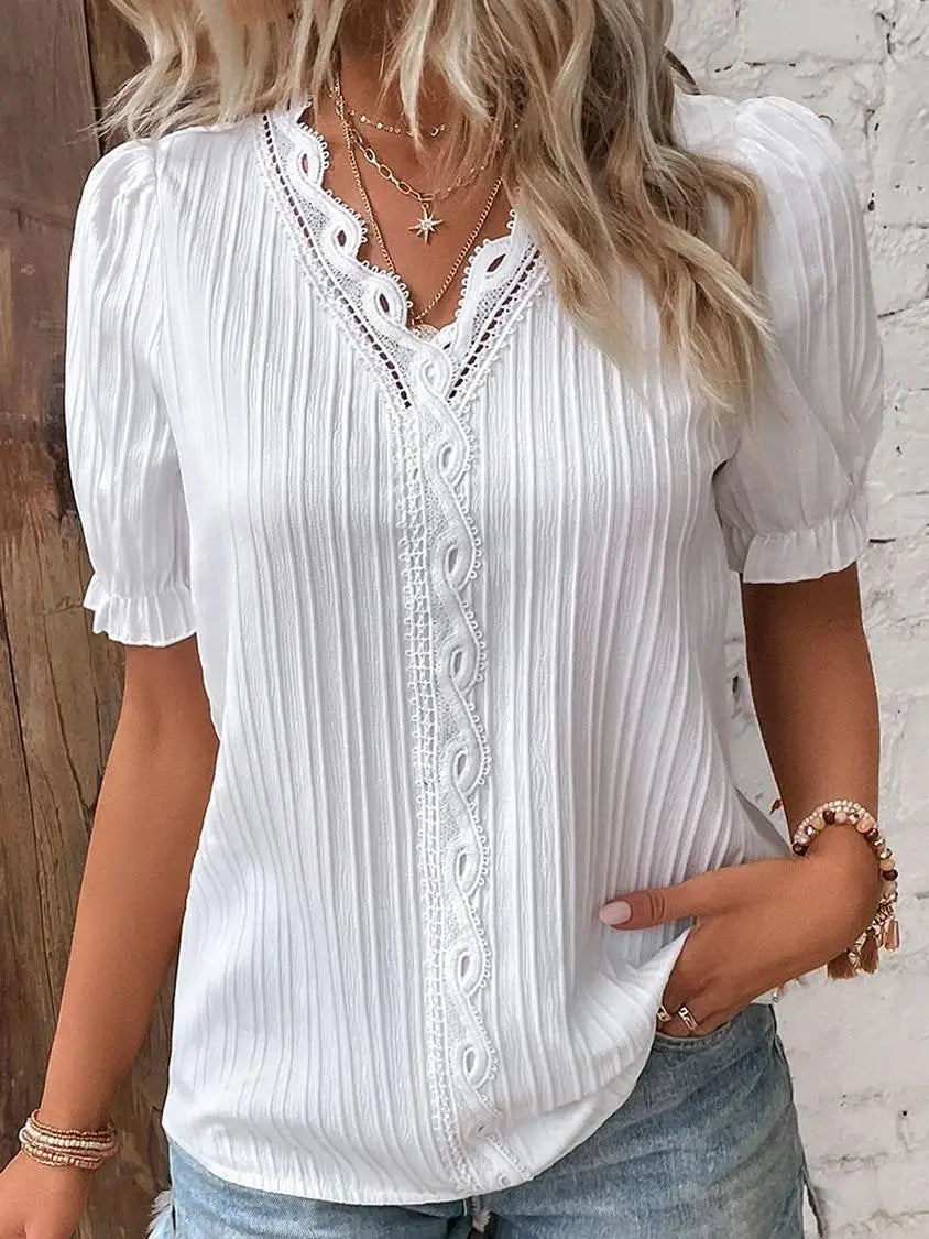 LaceVibe™ | Women’s Textured Blouse