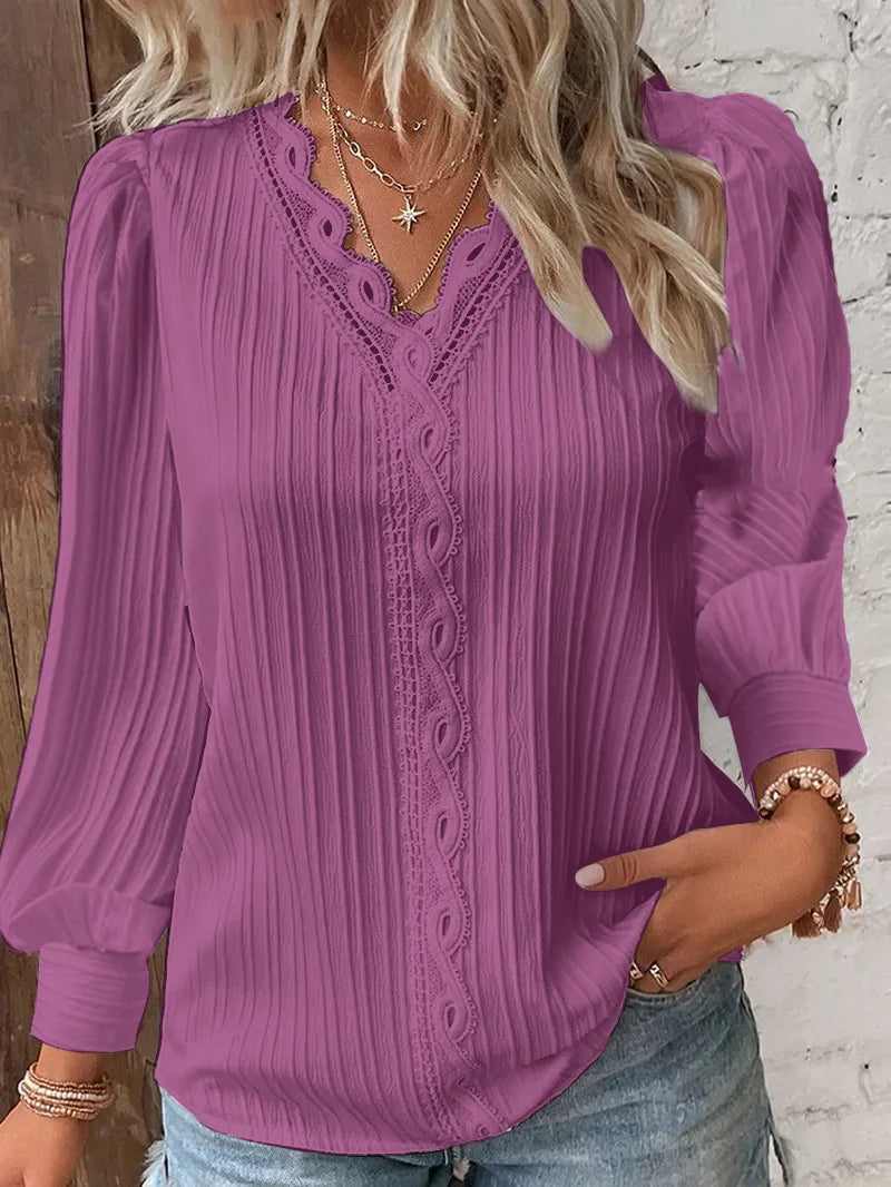 LaceVibe™ | Women’s Textured Blouse