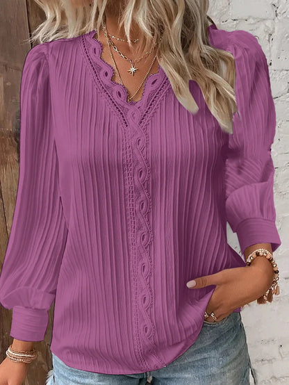 LaceVibe™ | Women’s Textured Blouse