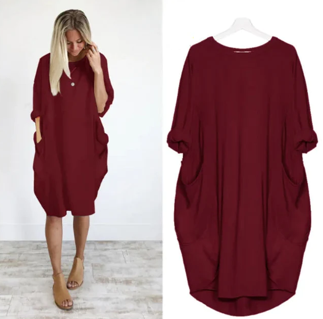 Eloise - Oversized Pocket Tunic Dress