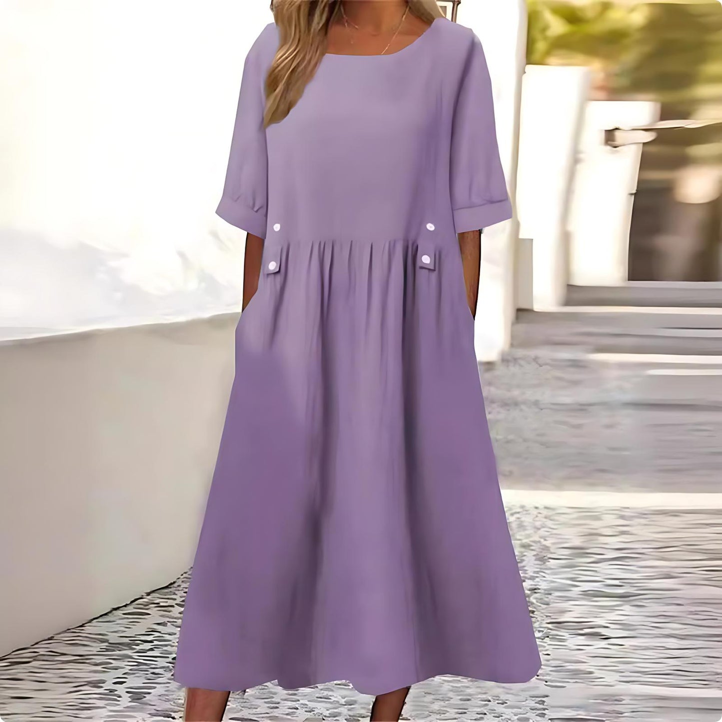 Olivia™ | Linen Dress