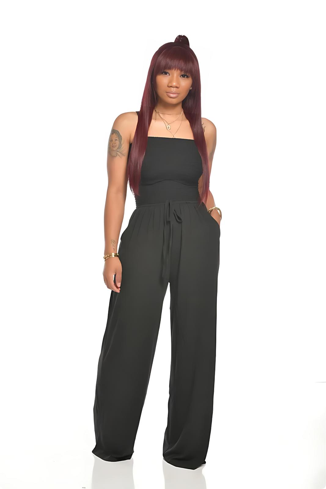 Layla™ - Strapless Smocked Jumpsuit