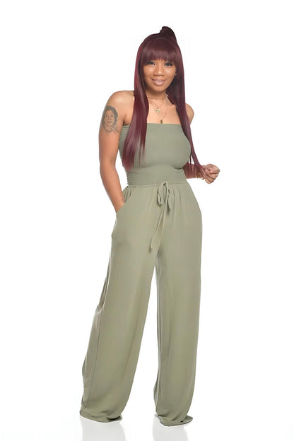 Layla™ - Strapless Smocked Jumpsuit