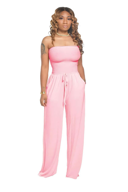 Layla™ - Strapless Smocked Jumpsuit