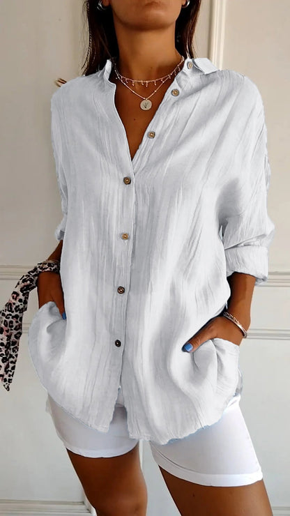 Amelie™  | Timeless Pleated Blouse